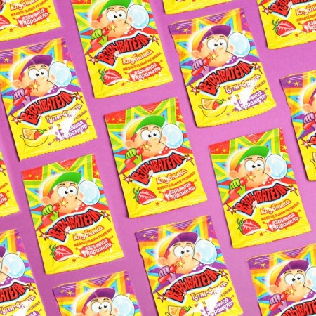 Chewing gum "fuses" with explosive caramel, assorted, 7 g-1