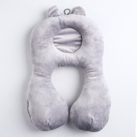 Road children's pillow "kitten" orthopedic, gray color-2