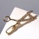 Brooch "Scissors", white color in gold