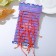 Bracelet-reinforcing "Red thread" set of 12 pcs., Glazik, blue color, d = 6 cm