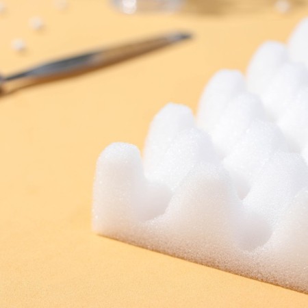 Mat for drying flowers from the mastic of the share, 24.5 × 19 × 2.5 cm, white color-2
