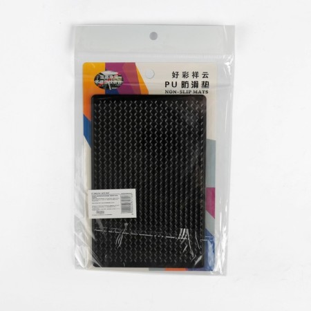 Anti -slip mat, small honeycombs, 18 × 12 cm, black-4