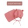 A cap on ties with pompons Children's Amarobaby Pure Love Pompony, with a lining, size 42-44 cm, pink color