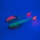 Foamen fish yaman devious minnow on a double, 135 mm, color 23 UV, 5 pcs.