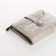 Women's wallet on the button, beige-gray color