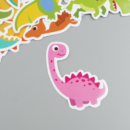 Stickers plastic "dinosaurics" set 60 pcs 10x12 cm-1