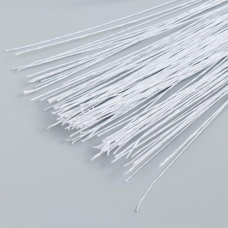 Wire for creativity "Astra" d 0.4 mm, 60 cm, 100pcs, white-1