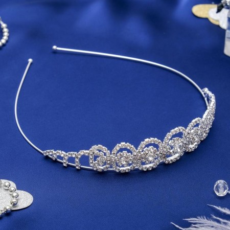 Hair diadem "flicker" ovala, silver