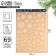 Stick for windows "Round dance of snowflakes", reusable, 50 x 70 cm, new year