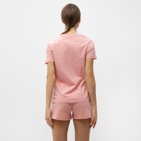 Homemade female set (T -shirt, shorts), pink color, size 48-4