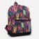 Baby backpack on lightning, external pocket, reflective strip, colorful color