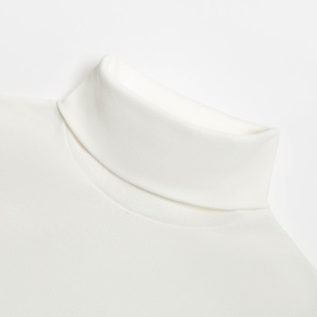 Women's turtleneck Minaku: Basic Line Milk color, size 42-6