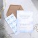 A wedding invitation in the craft envelope "Blue"