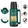 Thermos 1.8 l, with a glass flask, 12 x 36 cm, green