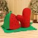 Set for a bath 3 objects "watermelon" rug, mitten, hat