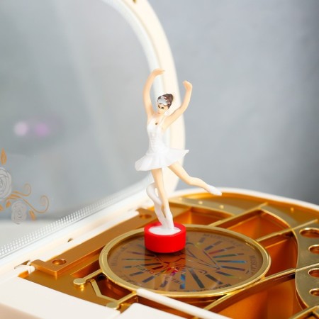 Musical MODE MUSE CHANTER "White Piano" 16x15x9 cm-5