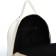 Women's backpack made of artificial leather with lightning, 2 pockets, white color