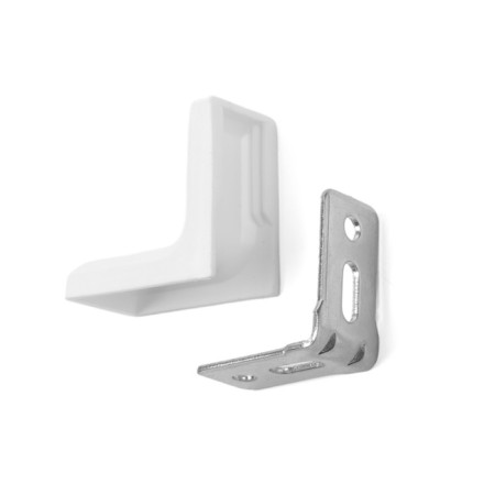 Furniture corner of the tundra, with a decorative lining, 26x26 mm, white-5