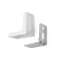 Furniture corner of the tundra, with a decorative lining, 26x26 mm, white