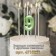 Candle in the cake on the skewer "Fine", the number "9", the emerald, 5 cm