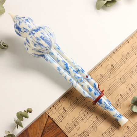 Flute Music Life, Hulushi, Tonality C, ivory color, 42 x 8.7 x 5 cm
