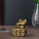 NECSK Polystone Bronze "Cat Mani-Neko with kittens" 7.5x6.5x7 cm