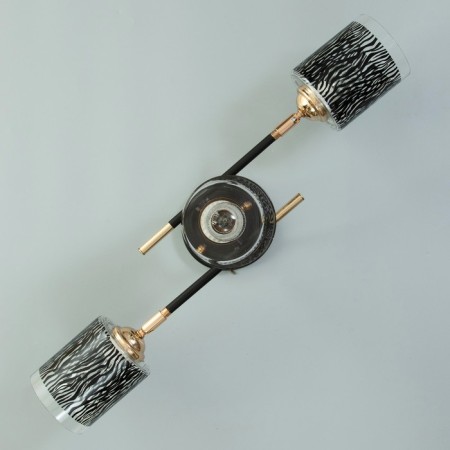 Roberta chandelier 3he27 40W black and gold 52x26x27 cm Bayerlux-4