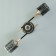 Roberta chandelier 3he27 40W black and gold 52x26x27 cm Bayerlux