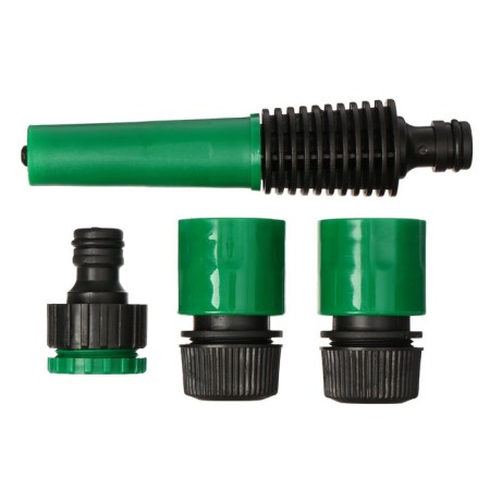 Set: nozzle for irrigation, connector, connector with aquastop 1/2 "(12 mm), adapter 1/2" −3/4 "(12 mm --19 mm), ABS plastic