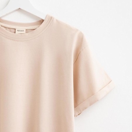 Women's T-shirt Minaku Regular Fit: beige color, river 50-6