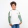 Sweatshirt for a boy, the color is gray-green, height 110 cm