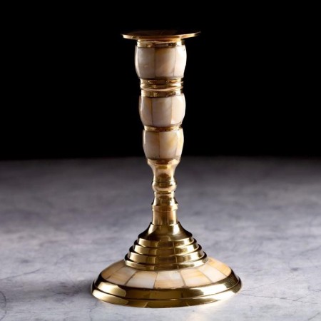 Summary for 1 candle "marble" brass 13 cm-1