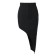 Women's Asymmetric Skirt Mist: Denim R.46, Black