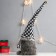Interior light doll "Santa Claus in a gray checkered cap" 52x15x14 cm