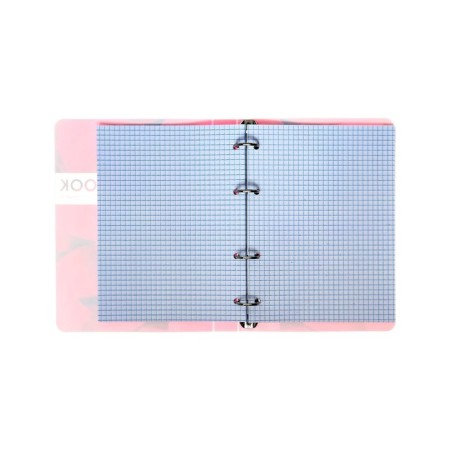 A notebook on the rings of A5 80 sheets in the Calligrata cell "Coopybook. Vivamagenta", plastic cover, offset unit-5