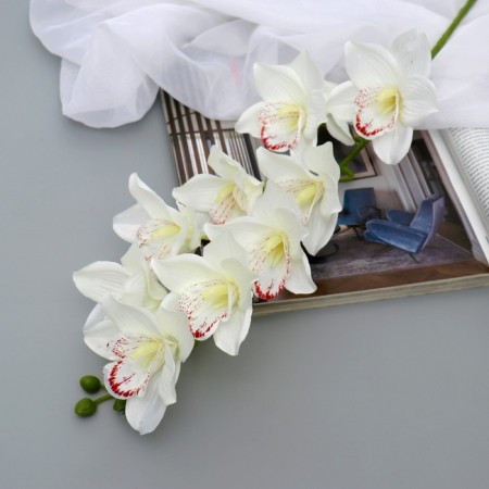 Artificial flowers "Amabilis orchid" 90 cm, white
