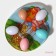 Glass stand for eggs of 10 cells of the Daillean "Easter rabbit", 24 × 20.5 cm