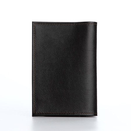 Passport cover, dark brown color-1