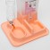 Complex: feed container 38x22x34 cm (1.5 kg), removable bowl and drinker, peach