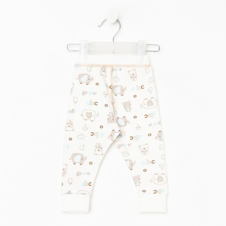 Pants children, white/bears, height 74 cm-1