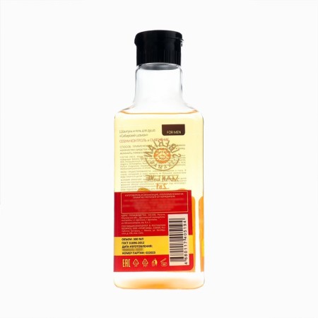Shower gel + shampoo 2B1 Male Siberian shaman Control and softening, 300 ml-1