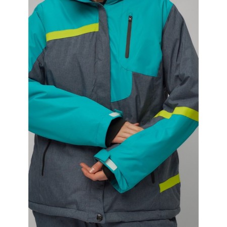 Ski suit female, size 58, green color-4