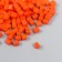 Cube glass bees 4x4 mm "brightness. Orange" set 20 g
