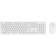 Keyboard + Mouse Rick 240m Claw: White Mouse: White USB Wireless Slim Multimedia (1091258 10046
