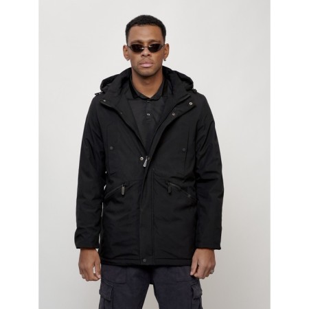Male demi -season park, size 52, black color-2