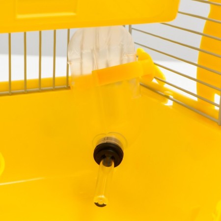 A cage for rodents "Pigger", equipped, 27 x 21 x 26 cm, yellow-5