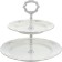The 2-tier launcher Constance, decor "Gray ornament, Platinum layering"