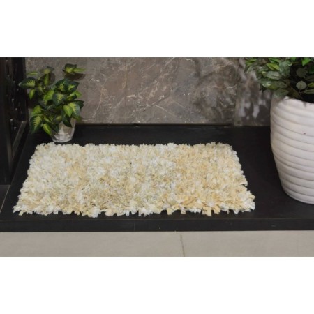 Bathroom mat, size 50x70 cm, beige color