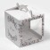 Confectionery box with a window, a chest, packaging, a “delicate wreath” 20 x 20 x 20 cm