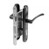 Castle of the inimand "Standard" ZV4-3.07C, with a handle, the color of silver